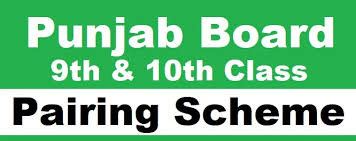 10th Class Paper Pairing Scheme All Subjects